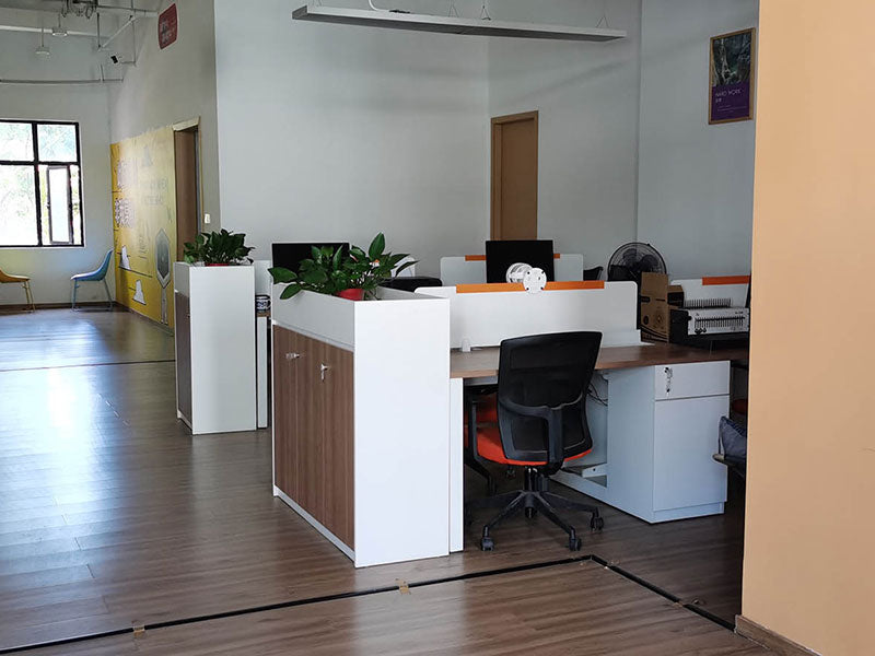 A dedicated workspace at AGRO-GREENGO, equipped for technical design and customer order processing