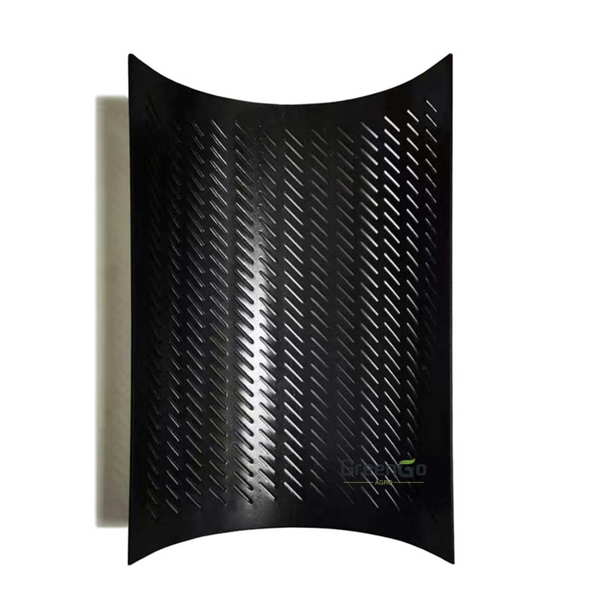 Curved Rice Mill Sieve | Black Nitrided Steel & Gold Zinc Plated Sieve - Agro-GreenGo