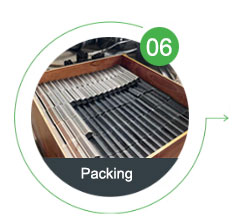 Packing Finished Rice Mill Screens in Wooden Cases for Secure Shipping