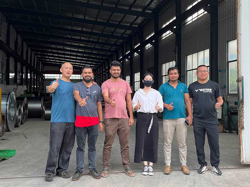 AGRO-GREENGO team welcomes international partners at the main entrance of our manufacturing facility for an official factory audit.